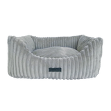 La Doggie Vita Low Front Velour Corduroy Bolster with Removeable Parts