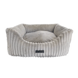 La Doggie Vita Low Front Velour Corduroy Bolster with Removeable Parts