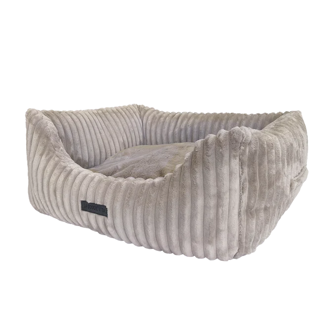 La Doggie Vita Low Front Velour Corduroy Bolster with Removeable Parts
