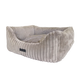La Doggie Vita Low Front Velour Corduroy Bolster with Removeable Parts