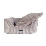 La Doggie Vita Low Front Velour Corduroy Bolster with Removeable Parts