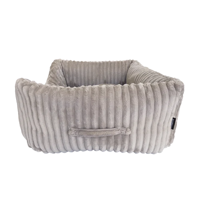 La Doggie Vita Low Front Velour Corduroy Bolster with Removeable Parts