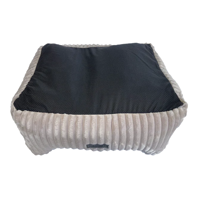 La Doggie Vita Low Front Velour Corduroy Bolster with Removeable Parts