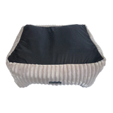 La Doggie Vita Low Front Velour Corduroy Bolster with Removeable Parts