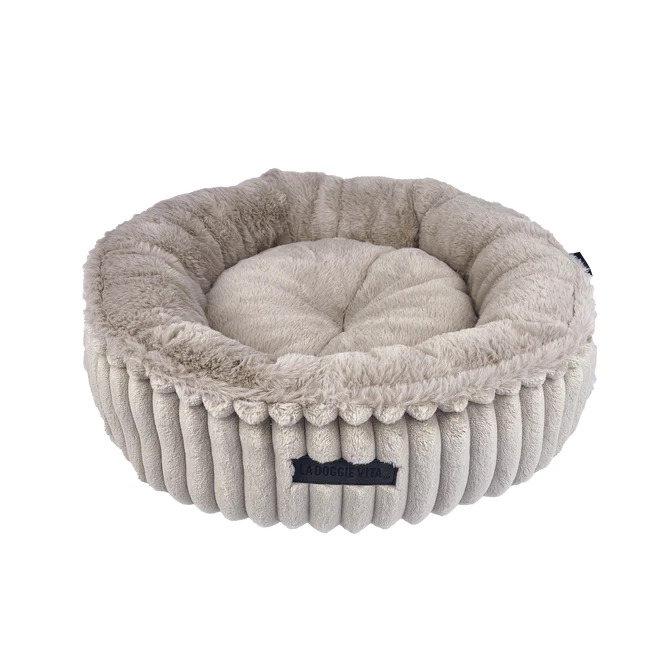 La Doggie Vita Velour Corduroy Cat Donut