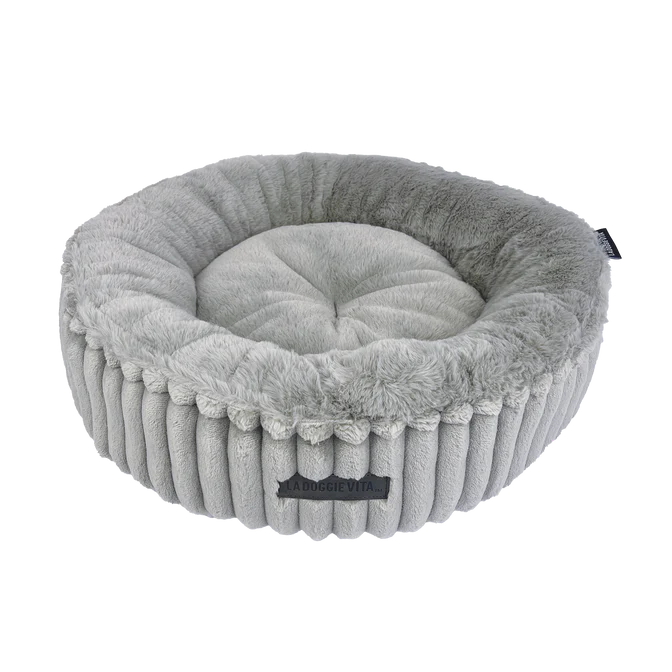 La Doggie Vita Velour Corduroy Cat Donut