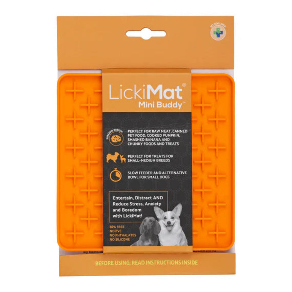 LickiMat Mini Buddy textured lick mat and slow feeder for dogs