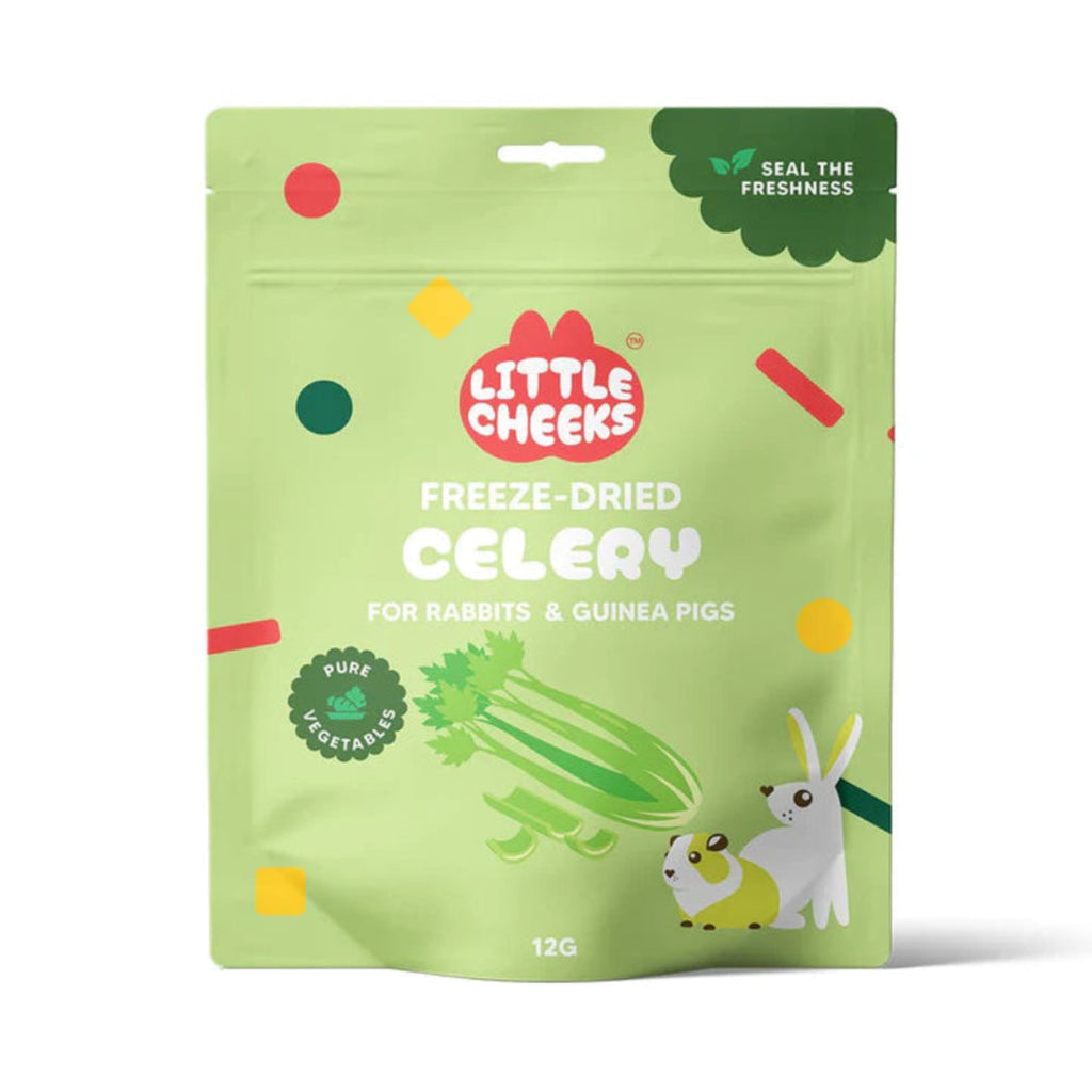 Little Cheeks Freeze Dried Celery Treats for Rabbits and Guinea Pigs 12g