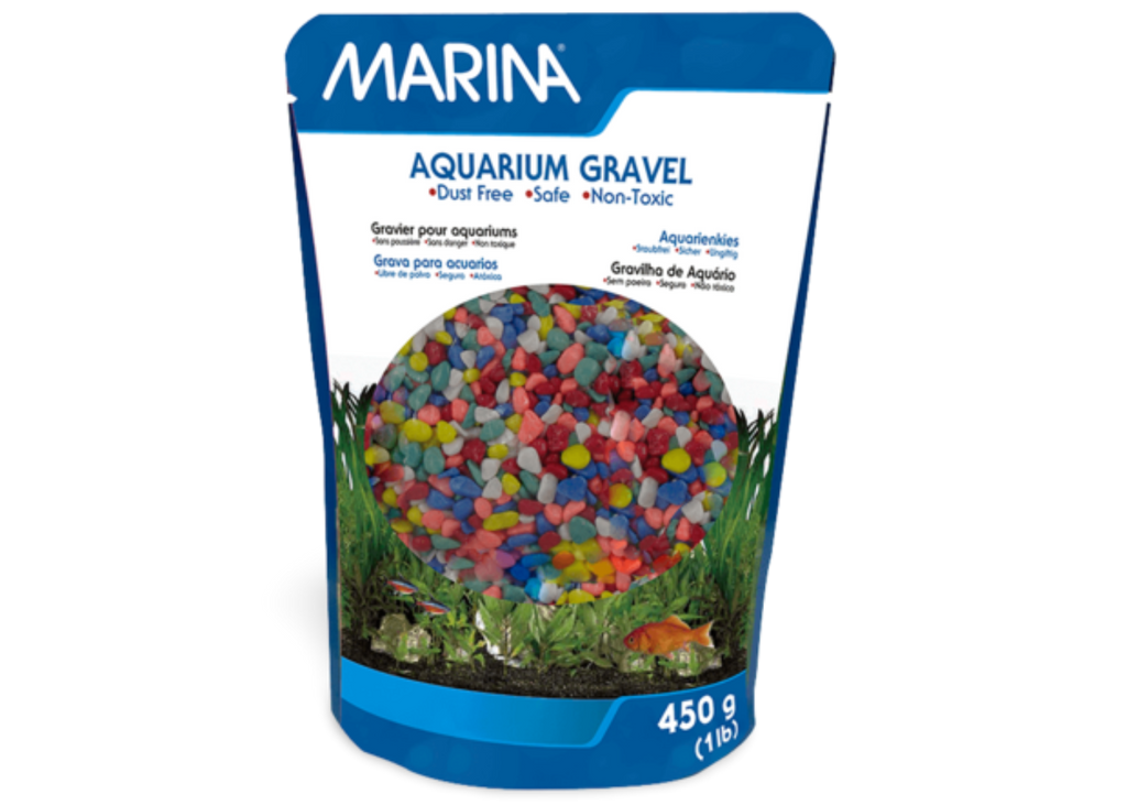 Marina Rainbow decorative aquarium gravel with 4–5mm coloured gravel pieces