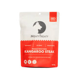 Meaty Treaty Freeze Dried Kangaroo Steak Treats 80g – single ingredient 100% Australian kangaroo novel protein freeze dried treat for dogs and cats