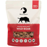 Meaty Treaty Freeze Dried Wild Boar Treats 70g – single ingredient novel protein Australian made freeze dried treat for dogs and cats