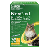 NexGard SPECTRA Spot-On for Cats 2.5–7.5 kg parasite treatment