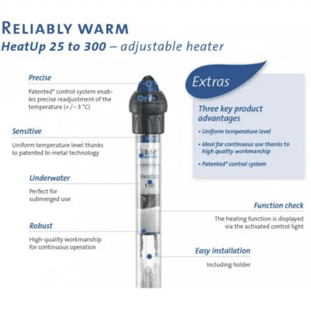 OASE HeatUp 400W adjustable aquarium heater for aquariums up to 400L
