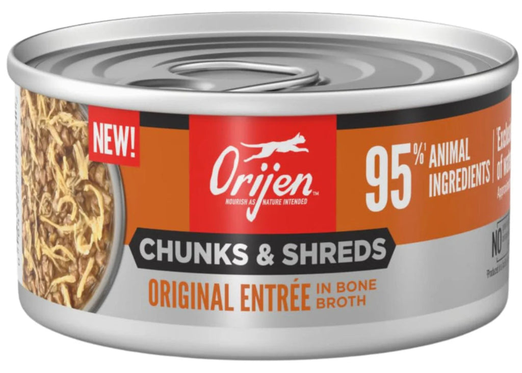 ORIJEN Chunks and Shreds Original Entree Wet Cat Food 85g 155g