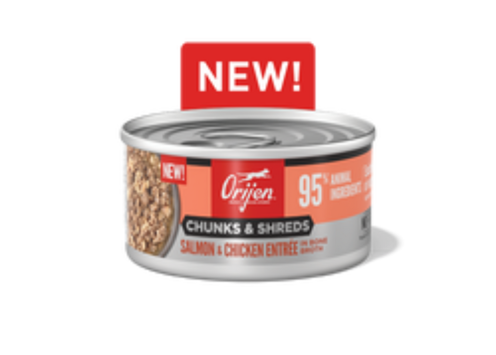 ORIJEN Chunks and Shreds Salmon and Chicken Entree Wet Cat Food