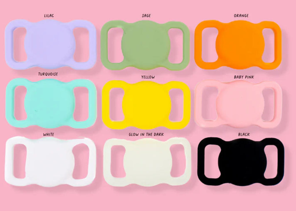 Pablo & Co. Pet Dog AirTag Holder silicone pet tracking accessory