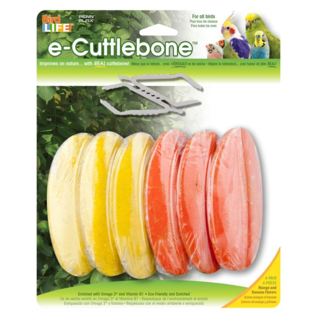 Penn-Plax Bird Life E2 Mango and Banana flavored cuttlebone for pet birds
