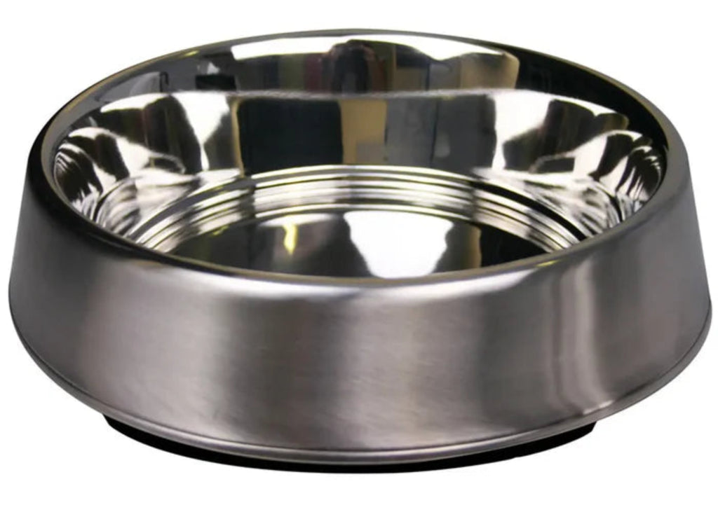 Pet One Anti Tip Stainless Steel Pet Bowl for dogs and cats durable easy clean feeding bowl