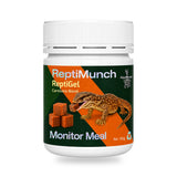 AquaMunch ReptiGel Monitor Meal jar – grain-free gel food pre-mix with salmon kangaroo krill and egg for carnivorous reptiles available in 100g and 300g