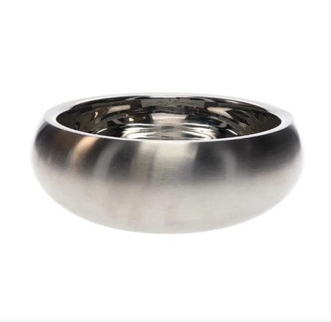 Zeez Signature Collection SS Curved Pet Bowl