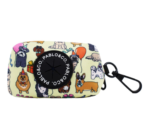 Pablo & Co Poop Bag Holder Party Dawgs