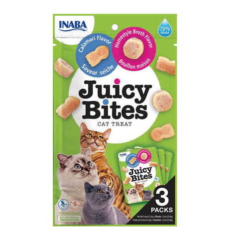 INABA Cat Juicy Bites Home Style Broth & Calamari