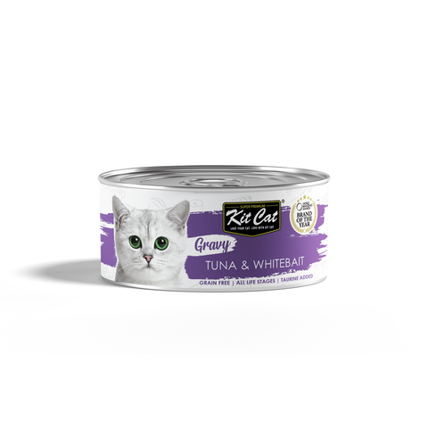 Upmarket Pets & Aquarium | Kit Cat Tuna & Whitebait Gravy Wet Food | Shop cat food online