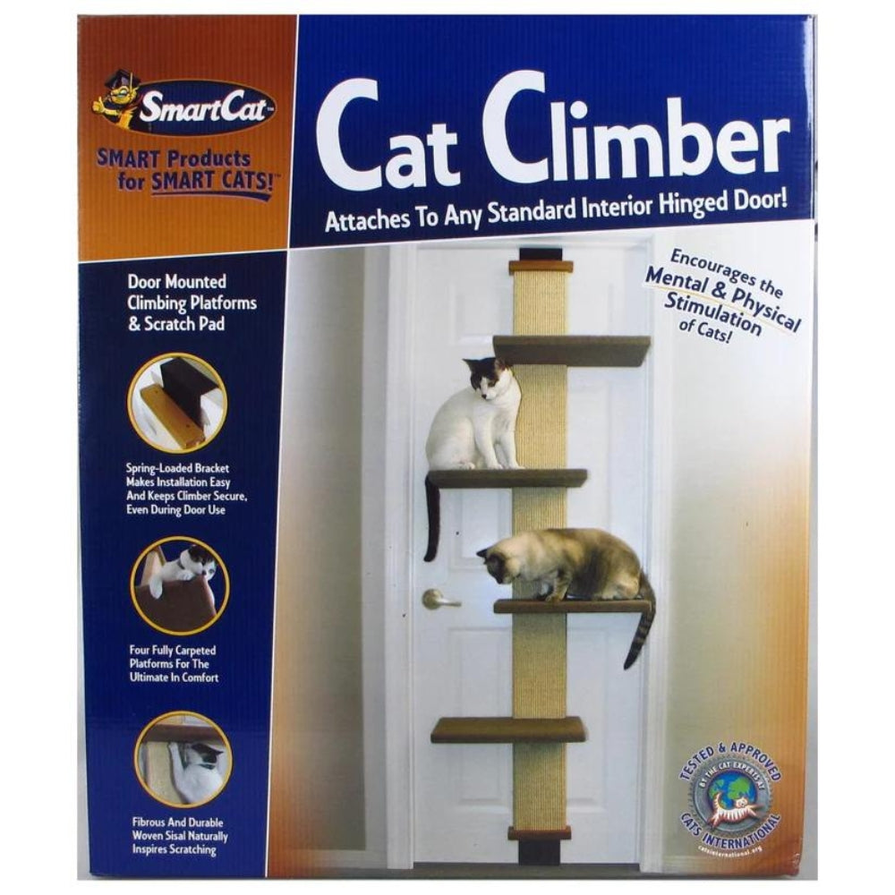 Upmarket Pets & Aquarium | Smartcat Over-The-Door Cat Climber Scratch Tower