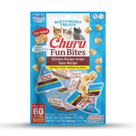 Inaba Cat Churu Fun Bites Chicken & Tuna Wrap