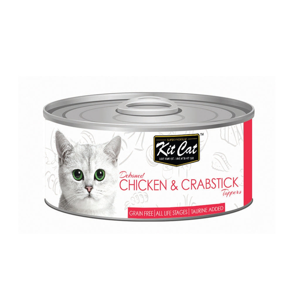 Upmarket Pets & Aquarium | Kit Cat Chicken & Crabstick Wet Food | Shop cat food online