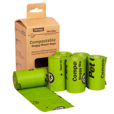 Pet One Doggy Waste Bags Compostable