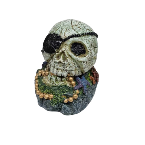 Upmarket Pets & Aquarium | WLPET - Pirate Skull - Aquatic Ornament | Shop fish tank décor online