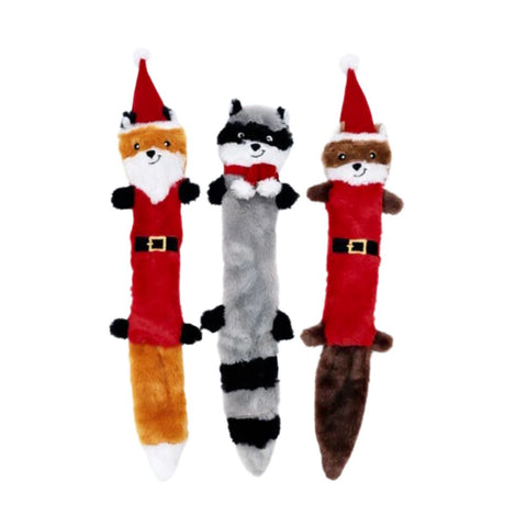 Upmarket Pets & Aquarium | ZippyPaws Holiday Skinny Peltz Large 3 Pack | Shop dog toys online