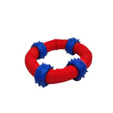 Upmarket Pets & Aquarium | Chompers - Canvas Ring With Rubber Spikes dog toy | Shop dog toys online