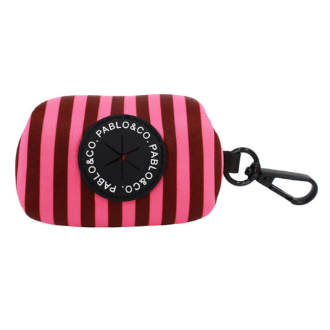 Pablo & Co Poop Bag Holder Blushing Stripes
