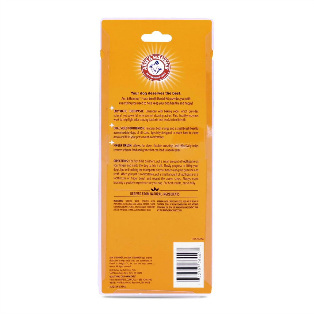 Arm & Hammer Fresh Breath Dental Kit For Dogs Vanilla Ginger