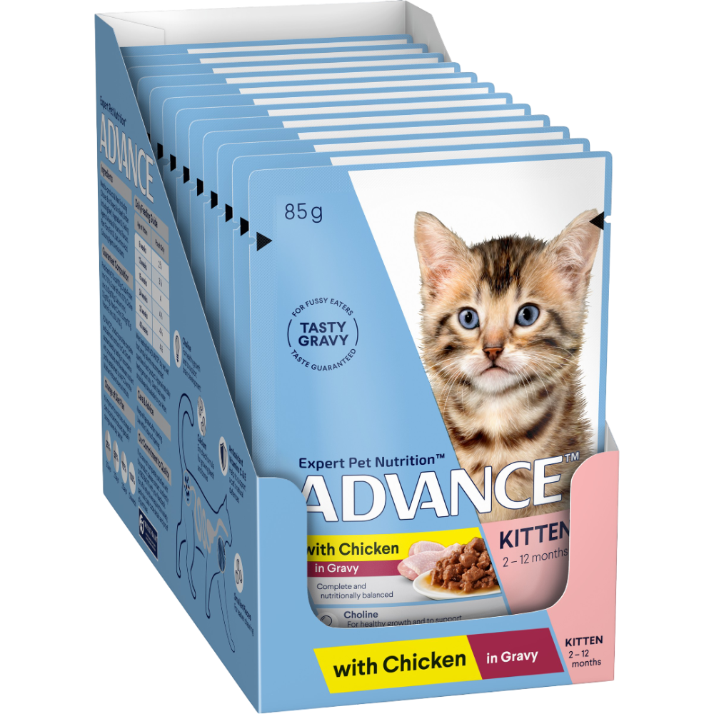 Advance Kitten Chunks In Gravy Chicken