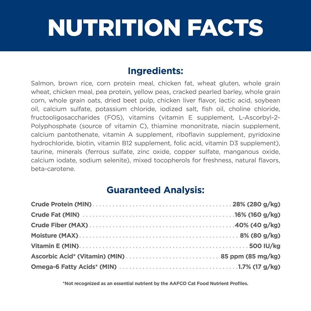 Hills Science Diet Cat Adult Salmon & Brown Rice Recipe