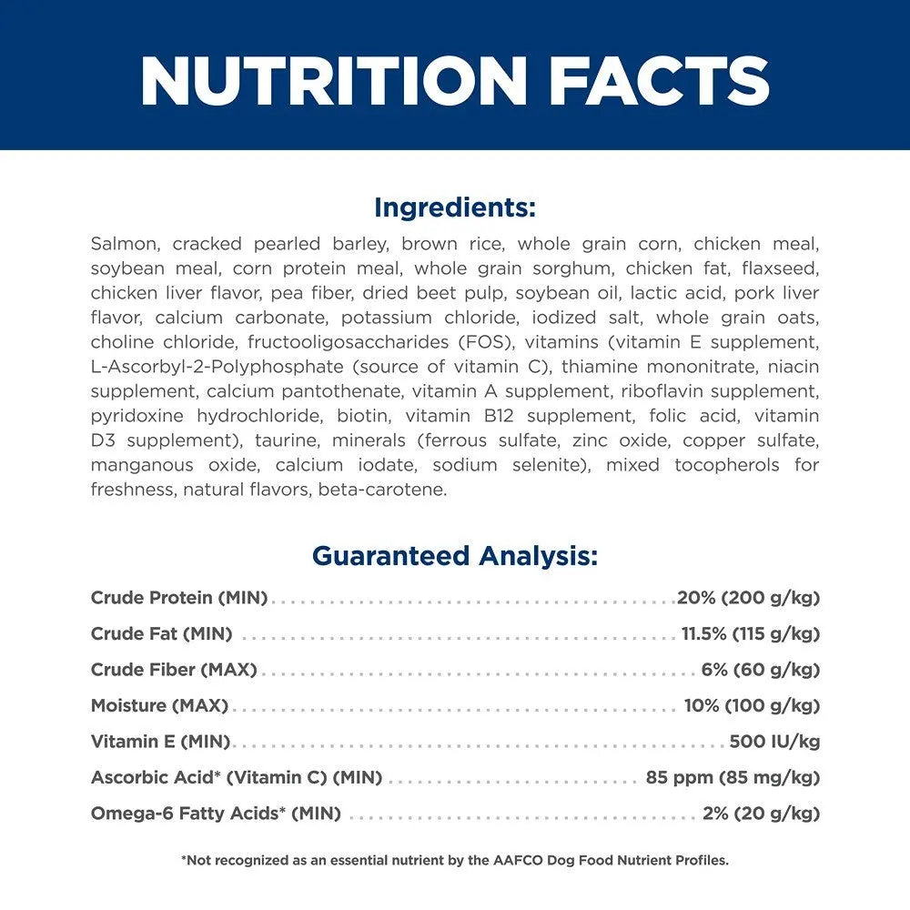 Hills Science Diet Dog Adult Salmon & Brown Rice Recipe