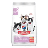 Hills Science Diet Kitten Diet Sensitive Stomach & Skin Salmon & Veg
