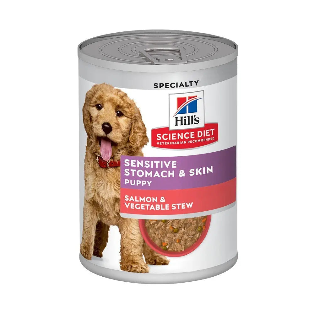 Hills Science Diet Puppy Sensitive Stomach & Skin Salmon Canned Dog Food