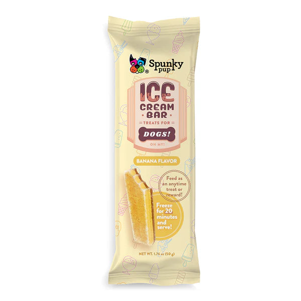 Spunky Pup Ice Cream Bar Dog Treat - Banana