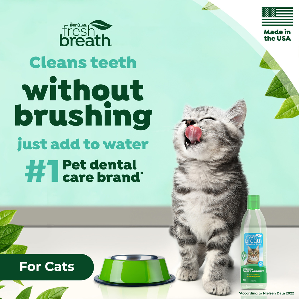 TropiClean Fresh Breath Dental Water Additive for Cats