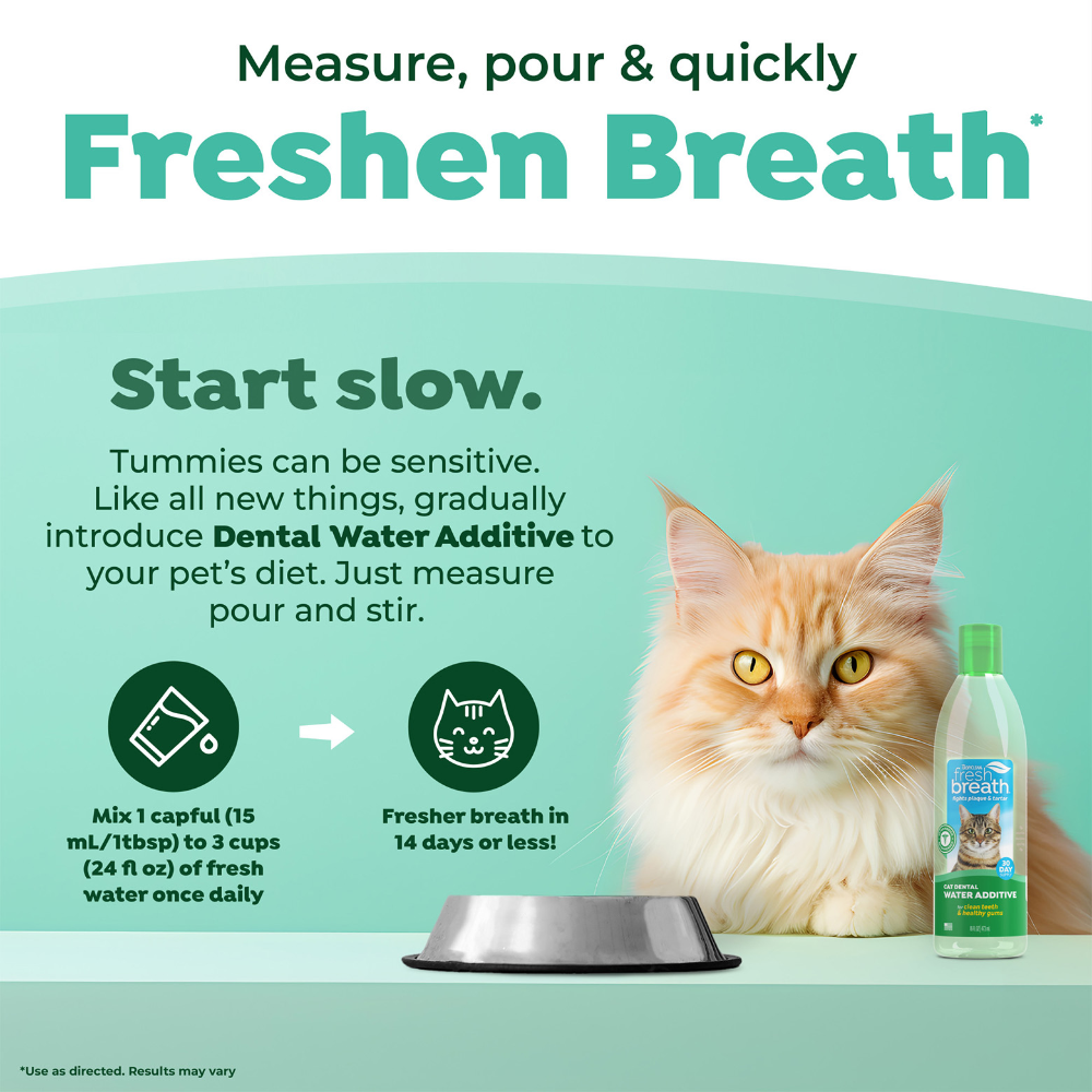 TropiClean Fresh Breath Dental Water Additive for Cats