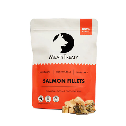 Meaty Treaty Freeze Dried Salmon Fillets Dog & Cat