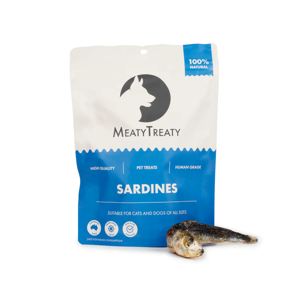 Meaty Treaty Freeze Dried Whole Sardines Dog & Cat