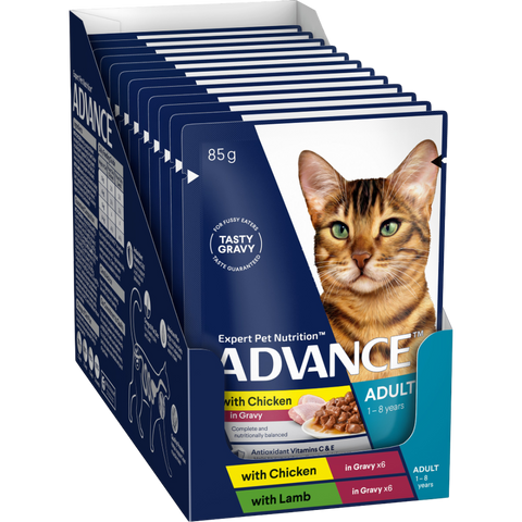 Advance Adult Wet Cat Gravy Chicken & Lamb