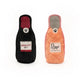 Zippy Paws - Z-Stitch® Happy Hour Crusherz 2-Pack - Merlot and Rosé
