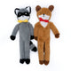 Zippy Paws Fluffy Peltz Plush Squeaker Dog Toy - Raccoon &  Chipmunk 2-Pack