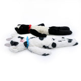 Zippy Paws Fluffy Peltz Plush Squeaker Dog Toy - Sheep & Cow 2-  Pack